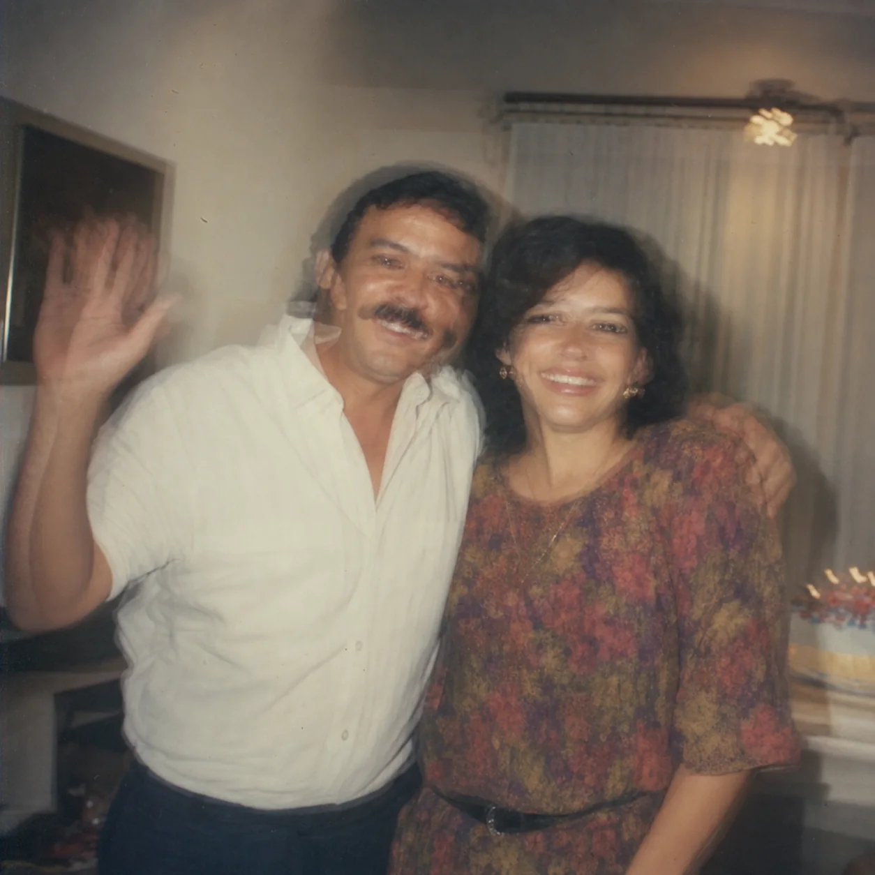 Casal em fotografia tremida