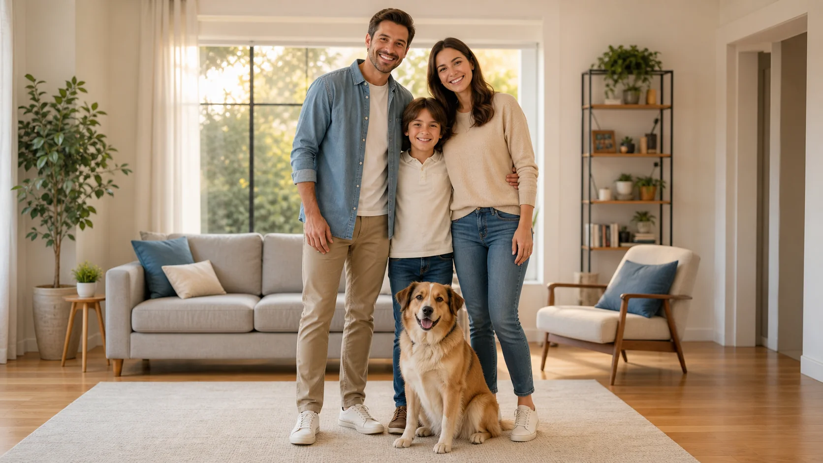 Família em casa